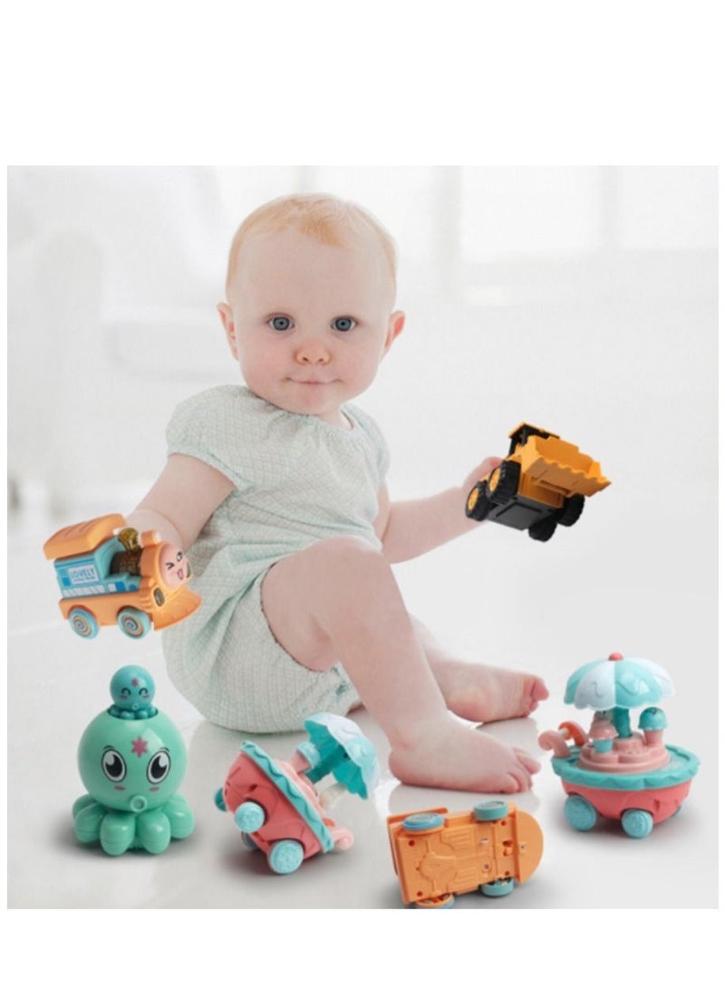 NIBEMINENT Pressure-sliding Children's Toy Back Inertia Small Train  - Image 3