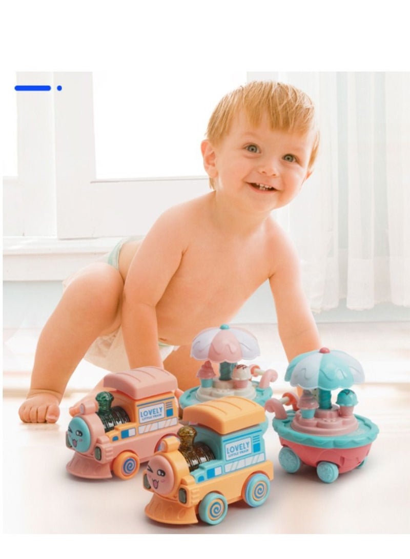 NIBEMINENT Pressure-sliding Children's Toy Back Inertia Small Train  - Image 4
