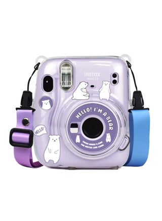 For Polaroid Instax Mini 11 Crystal Clear Protective Case Photo Storage Bag Shell Transparent Cover with Adjustable Strap and Built-in Film Pocket Waterproof Dustproof Shockproof Design - pzsku/Z40AB3F4F732F8F4AE761Z/45/1745763340/48575396-6af3-435c-a82d-8bbc146ab797
