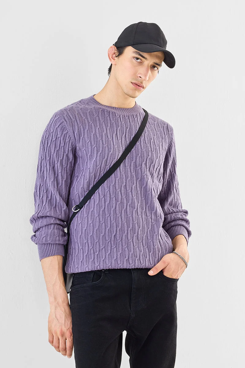 SNITCH 100% Acrylic Cable Knit Sweater