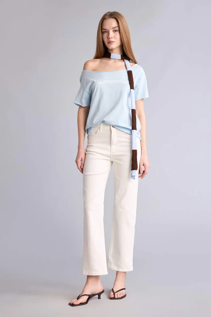 ديفاكتو Comfort Straight Normal Waist Ankle Length Jeans
