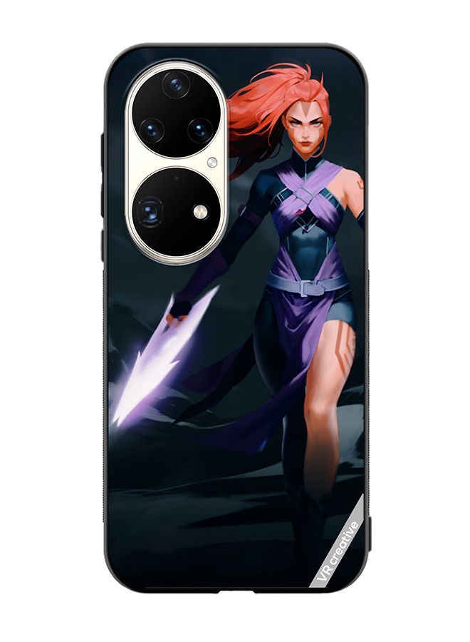VR CREATIVE Protective Case Cover For Huawei P50 Pro Anti-Mage Lady Dota 2 Design Multicolour - Image 1