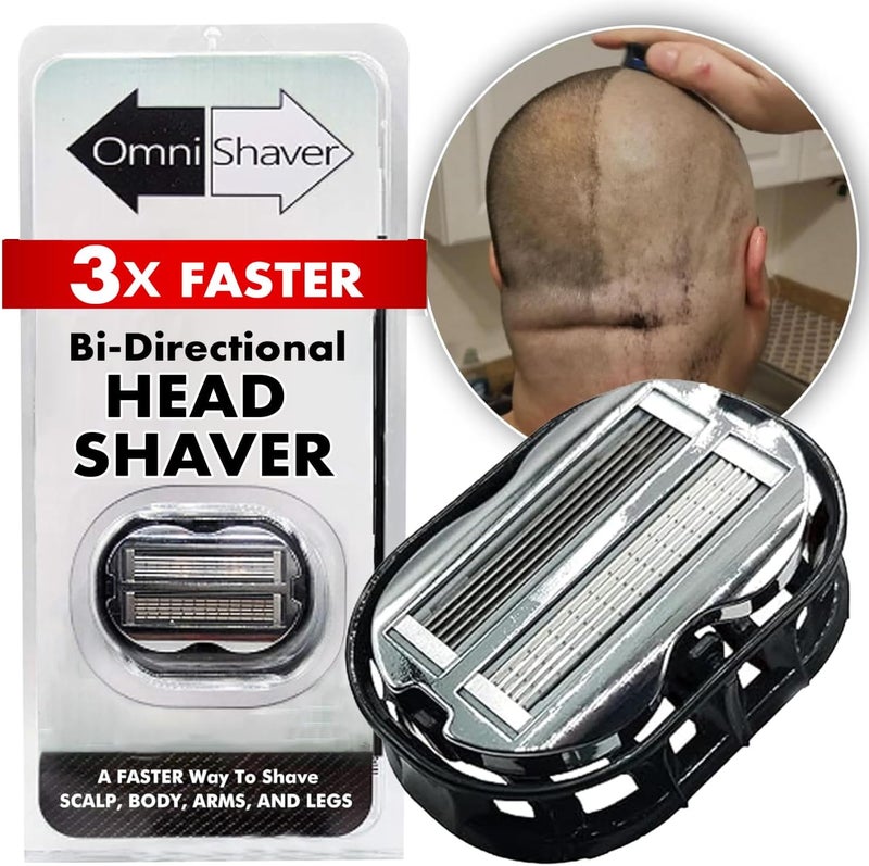 OmniShaver Premium Bi-Directional Head Shaver - Image 1