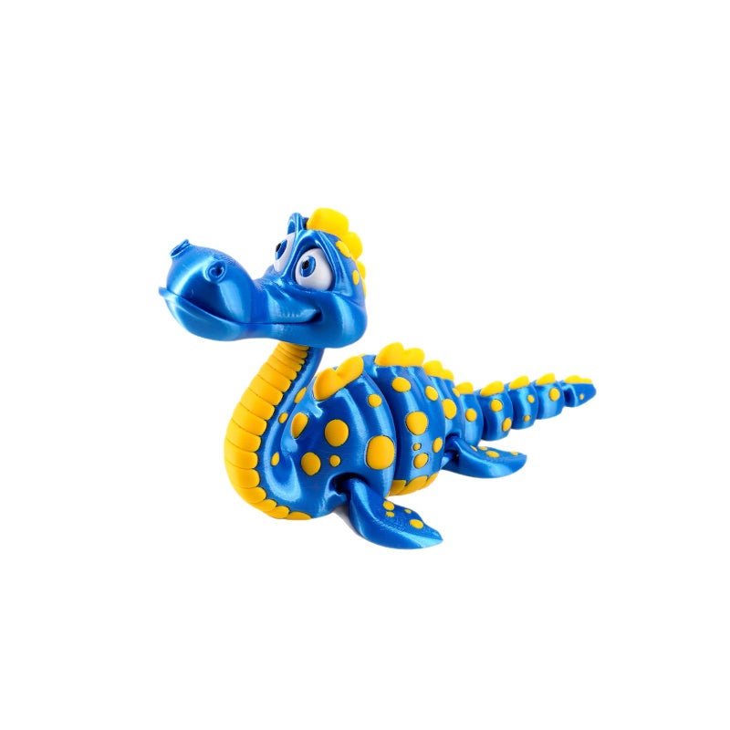 3D Printed Loch Ness Monster Figurine Cute Toy Model - Image 1