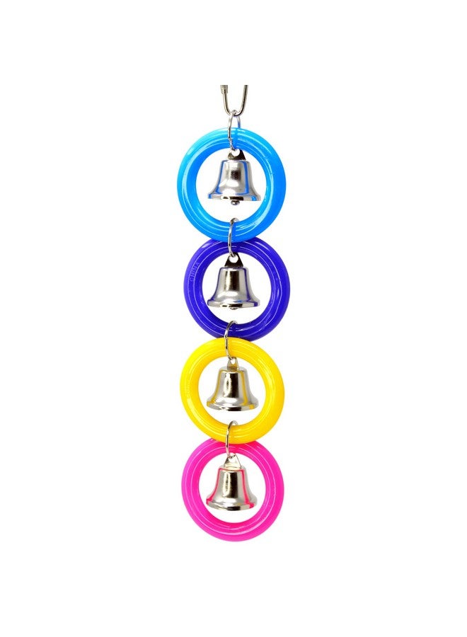 Bonka Bird Toys Bonka Bird Toys 945 4 Ring A Ding Bird Toy African Grey Budgie Parakeet Cockatiel Lovebird Cage Parrot Toys - Image 1