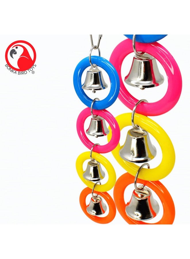 Bonka Bird Toys Bonka Bird Toys 945 4 Ring A Ding Bird Toy African Grey Budgie Parakeet Cockatiel Lovebird Cage Parrot Toys - Image 3