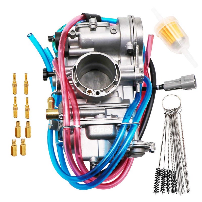 KIPA Carburetor For YAMAHA WR400F 19982000 WR426F 20012002 WR450F 20032011 YZ400F 19981999 YZ426F 20012002 YZ450F 20032009 Flat side FCR40 FCR 40mm