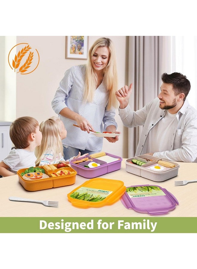 KITMOUS Claiez Tiffin Box Lunch Box for Kids - Lunch Boxes for Office Men Leak Proof 3 Compartment Lunch Box Reusable Freezer Safe Food Containers with Spoon for Adults and Kids - Image 4