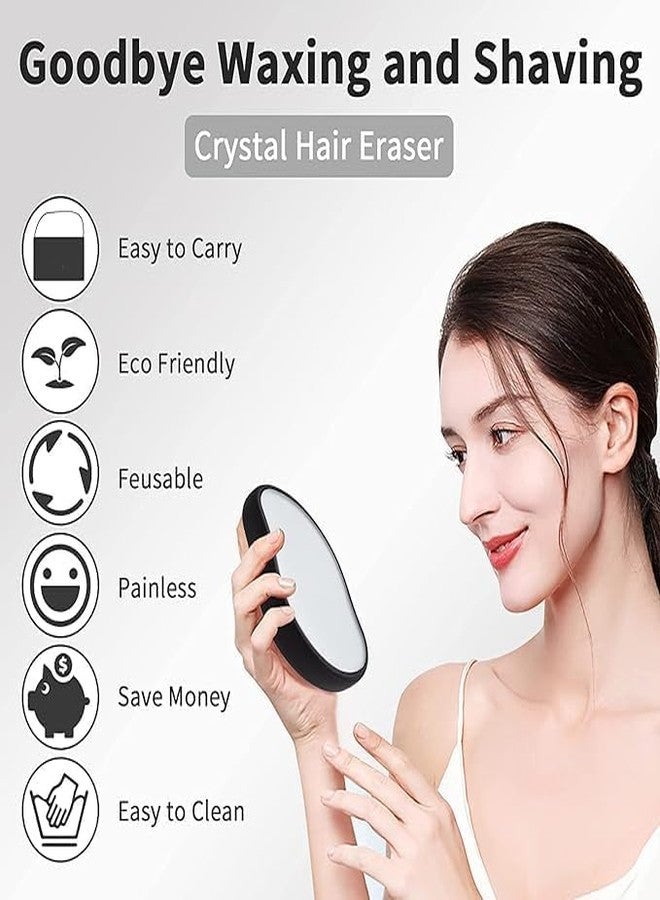 GNOLY Premium Reusable Crystal Hair Remover for Women and Men | Upgraded Nano-crystalline Dots Technology Crystal Painless Hair Eraser Remover for Women | Hair Removal Tool - Image 2