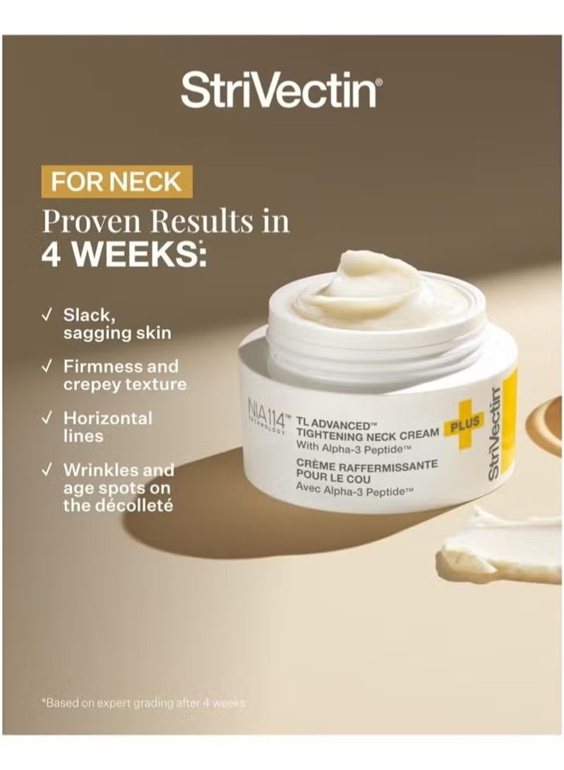 Strivectin TL Advanced™ Tightening Neck Cream PLUS (1.69 Oz, 50ml) |Tightening and Firming Neck & Décolleté Lines, Visibly Reducing Sagging and Crepey Skin for Smooth Healthy Skin - Image 4