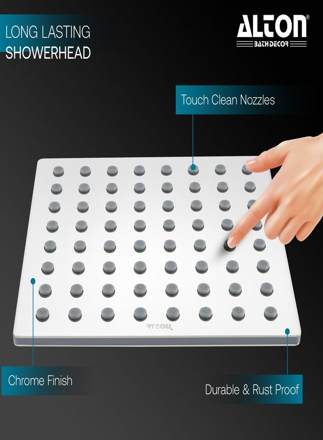 ألتون SHR22160، ستانلس ستيل، دش مطري علوي 8x8 بوصة، بدون ذراع، فضي - Image 3