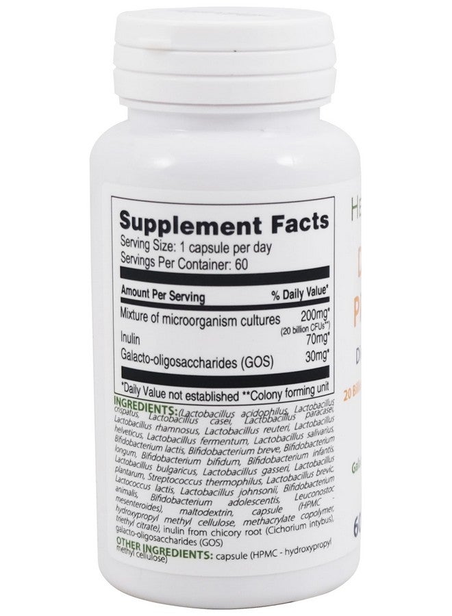 Heiltropfen Digestive Probiotic + Prebiotic | 24 Strains | 20 Billion CFU | 60 Capsules | Active Gut | Inulin and GOS | Dietary Supplement - Image 2
