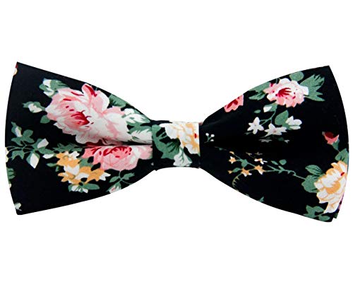 LEVAO Men's Cotton Floral Printing Bow Tie CB064 - Image 3