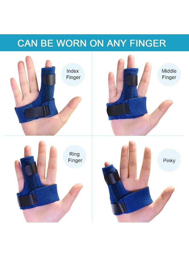 Sumifun Finger Brace, Trigger Finger Splint for Index Middle Ring Pinky Finger Arthritis Pain, Tendon Injury, Broken Mallet Finger Stabilizer Supports for Dislocated Knuckle Immobilizer Wrap - Image 2