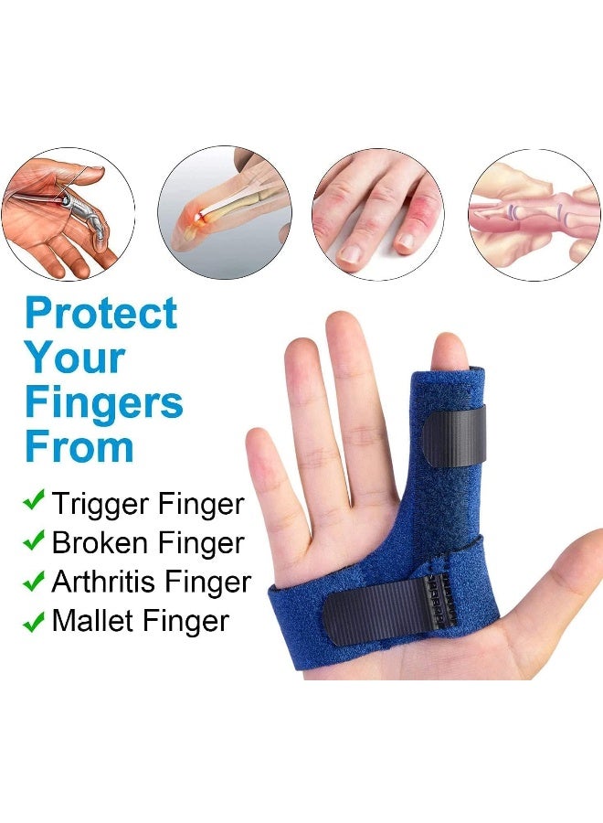 Sumifun Finger Brace, Trigger Finger Splint for Index Middle Ring Pinky Finger Arthritis Pain, Tendon Injury, Broken Mallet Finger Stabilizer Supports for Dislocated Knuckle Immobilizer Wrap - Image 3