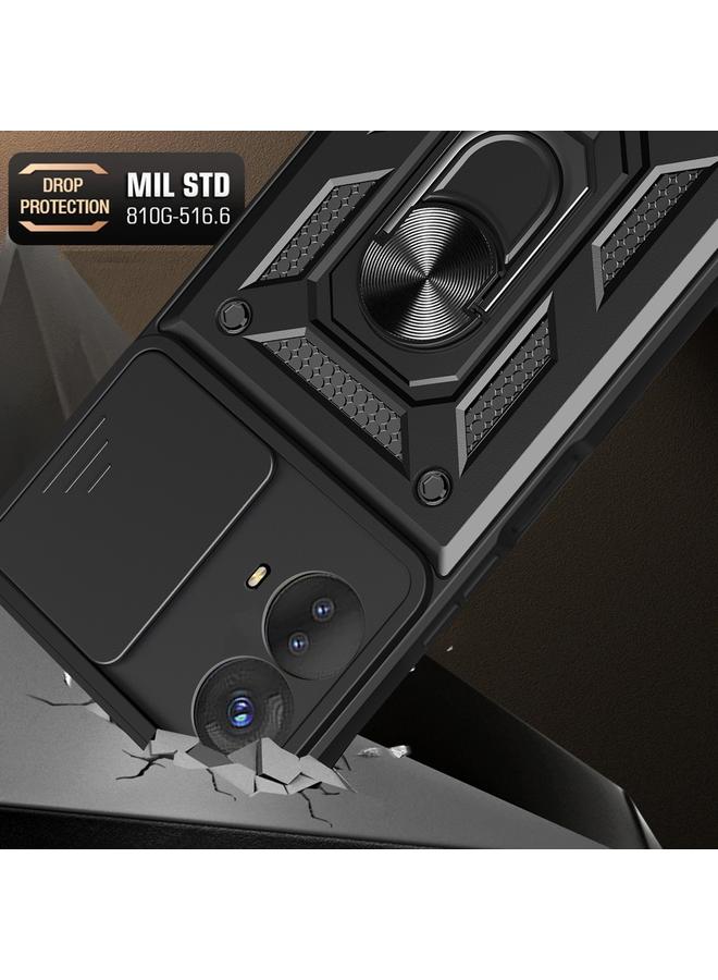 S-TOP Case For Motorola Moto G53 5G Sliding Camera Cover Design TPU+PC Phone Case - Image 4
