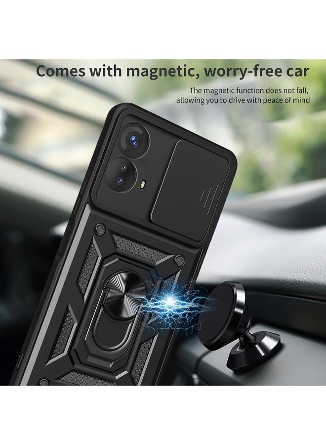 S-TOP Case For Motorola Moto G53 5G Sliding Camera Cover Design TPU+PC Phone Case - Image 5