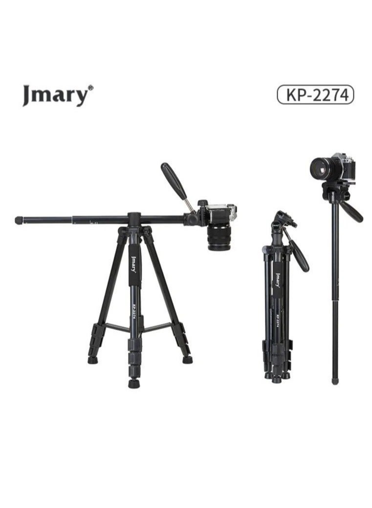 Jmary KP-2274 CameraAluminium Tripod with 4 Sections Professional Detachable Monopod Tripod with 360 Degree Head Quick Release Plate - Image 3