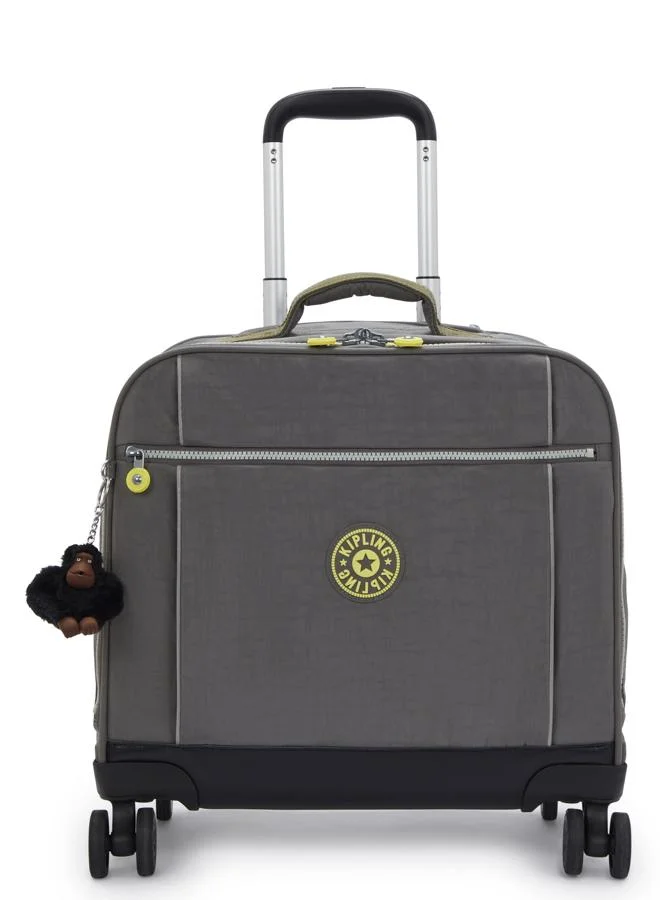 كيبلينغ حقيبة ستوريا بعجلات كبيرة رمادية جديدة