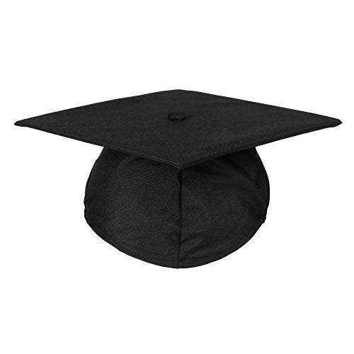 Newrara Graduation Unisex Matte Adult Graduation Cap with Tassel (BlackGold) - Image 2