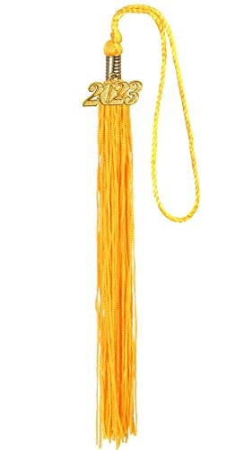 Newrara Graduation Unisex Matte Adult Graduation Cap with Tassel (BlackGold) - Image 3