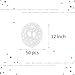 AnnoDeel 50 pcs Clear Star Round Latex Balloons 12inch Clear Trransparent Balloons for Baby Shower Brithday Wedding Party Balloon decoration - Image 2
