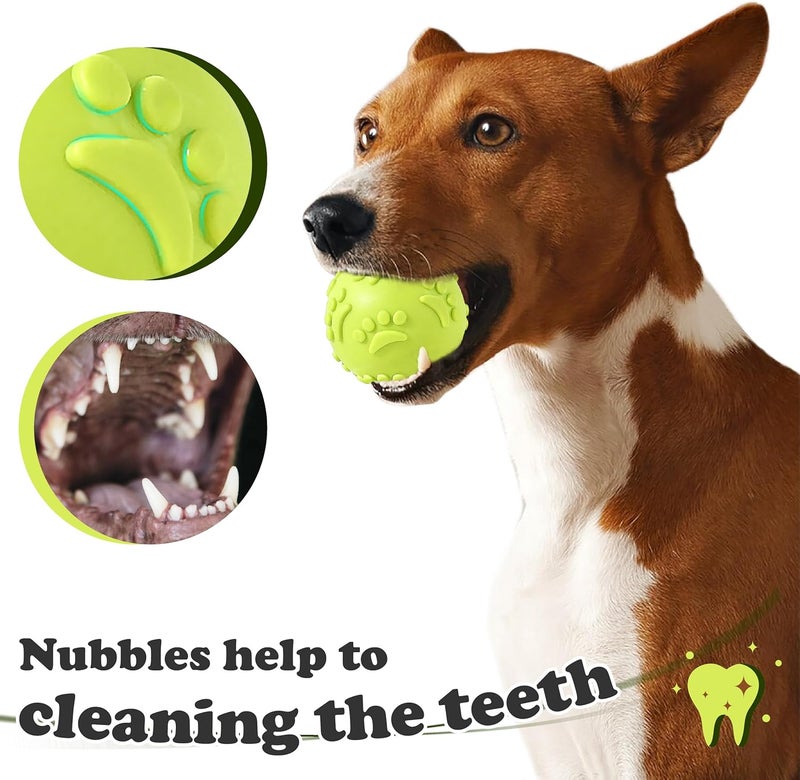 Petcronies Squeaky Dog Toy Ball - Durable Interactive Toy for Aggressive Chewers (Green) - Image 5