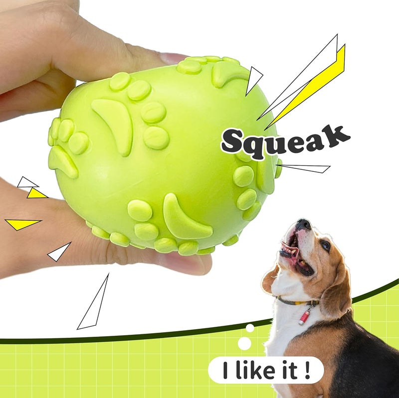 Petcronies Squeaky Dog Toy Ball - Durable Interactive Toy for Aggressive Chewers (Green) - Image 3