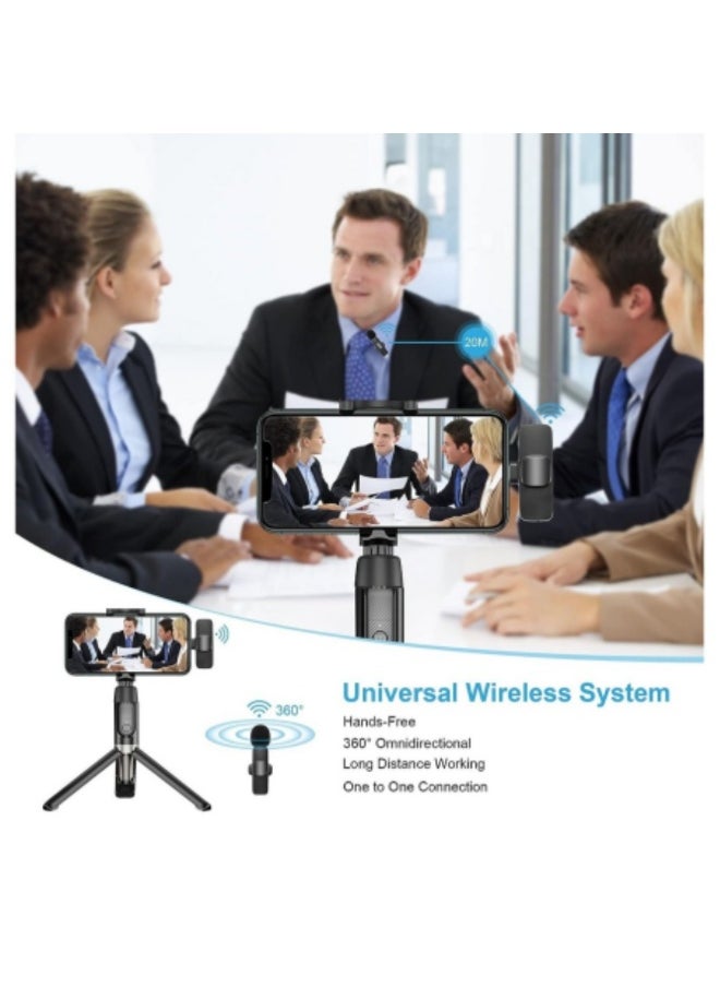 Wireless Lavalier Microphone for Podcasting, Streaming, Recording – Bluetooth Condenser Mic with Noise Cancellation, Compatible with USB, Smartphone, DSLR, and Karaoke – Ideal for Gaming, Zoom Meetings, Interviews, and Professional Use  - Image 5