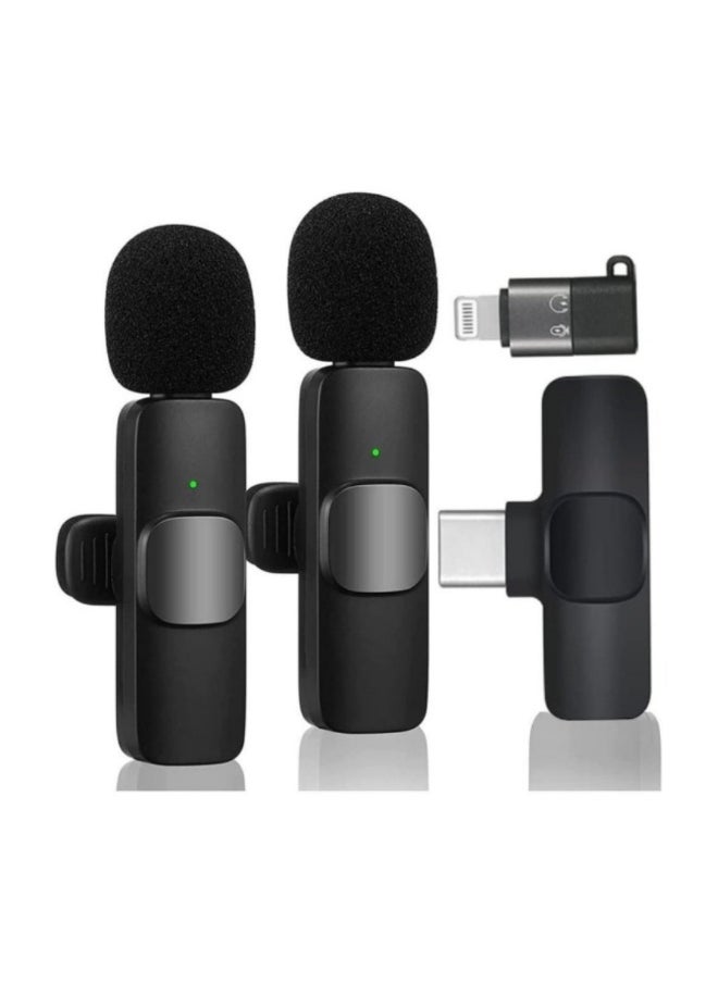 Wireless Lavalier Microphone for Podcasting, Streaming, Recording – Bluetooth Condenser Mic with Noise Cancellation, Compatible with USB, Smartphone, DSLR, and Karaoke – Ideal for Gaming, Zoom Meetings, Interviews, and Professional Use  - Image 1