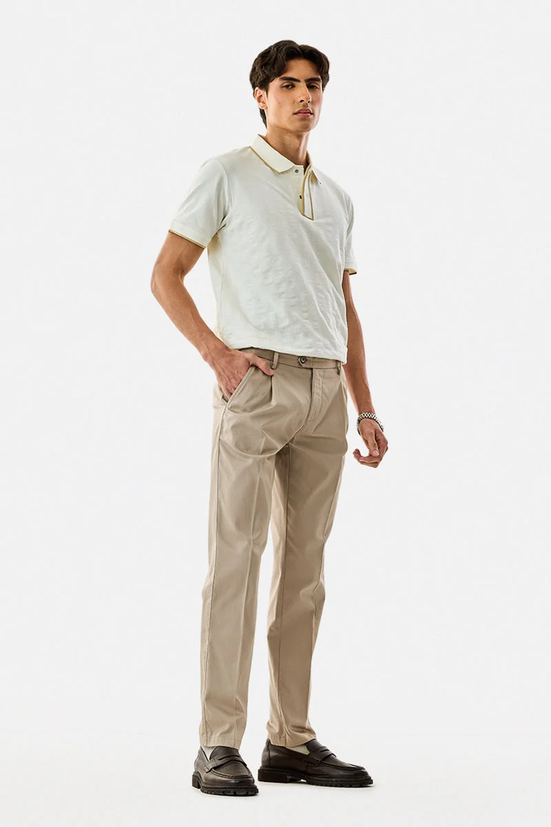 SNITCH بنطلون بقصة ضيقة مطوي بخصر مطاطي