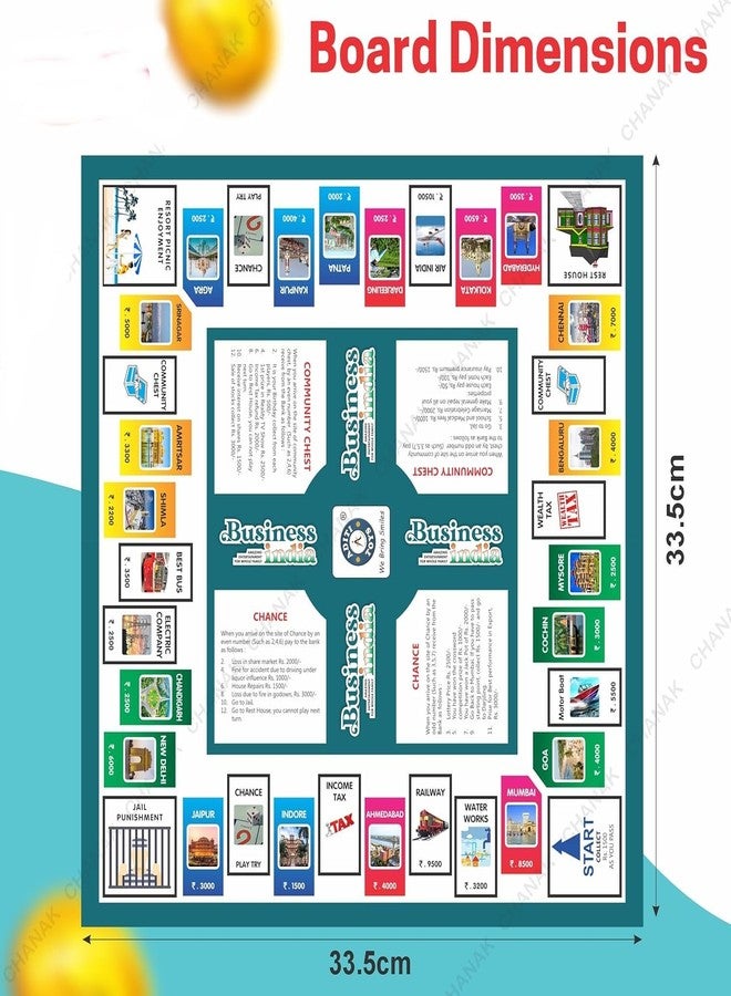 FRATELLI Fun Filled Business 5 in 1 Kids Deluxe Game with Plastic Money Coins for Young Businessmen to Learn Trading and Other Systems of Buying and Selling - Image 2