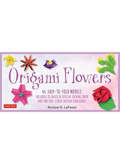 Origami Flowers Kit 41 Easytofold Models Includes 98 Sheets Of Special Origami Paper Kit With 