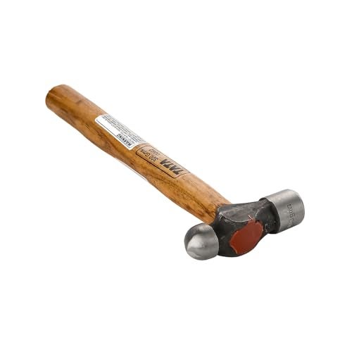 AGRICO Tata Agrico Ball Point Hammer 300g | High Carbon Steel Head | Polished Face & Peen | Wooden Handle | Ideal for Mechanics, Engineers, Garage & DIY Metalwork - Image 3