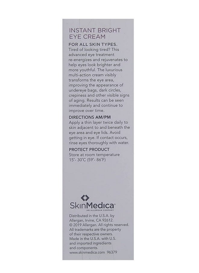 Skinmedica Instant Bright Eye Cream Our Age Defying Under The Eye Cream Instantly Improves Eyes’ Appearance Including Dark Circles Sagging Puffiness And Lines 0.5 Oz  - Image 5