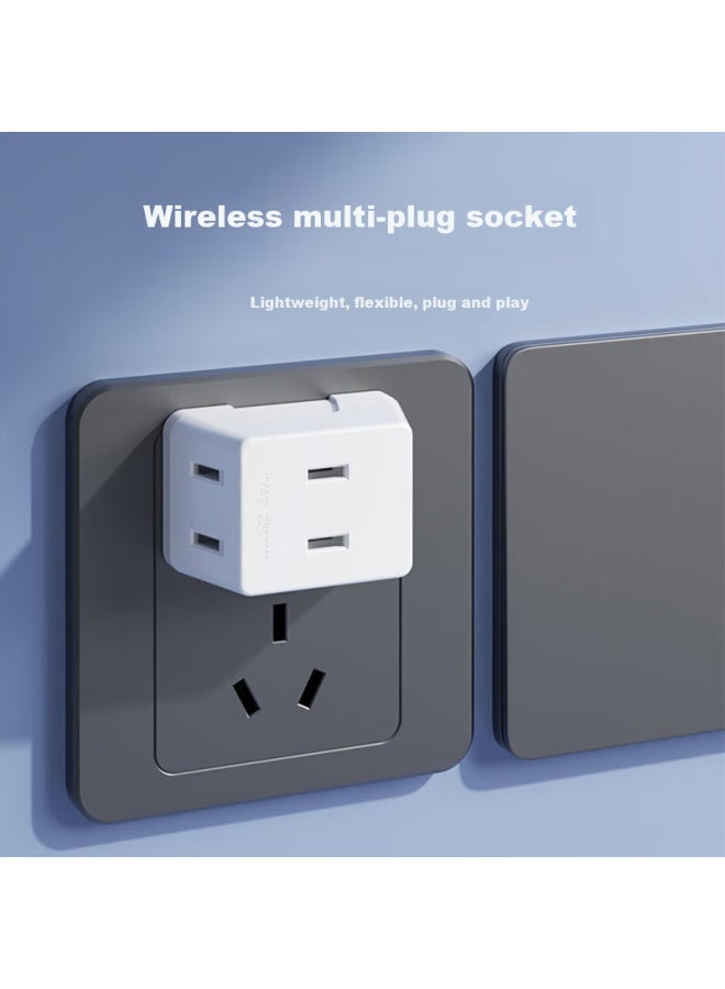 Oaks Aux Socket Converter Dormitory Conversion Plug Extension Socket Power Strip Mini Wireless One-to-three Adapter - Image 1