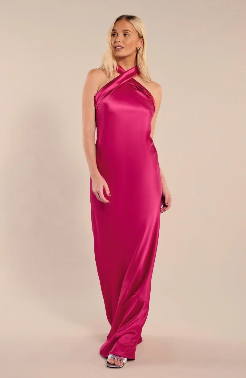 Rewritten London Roma Halterneck Dress