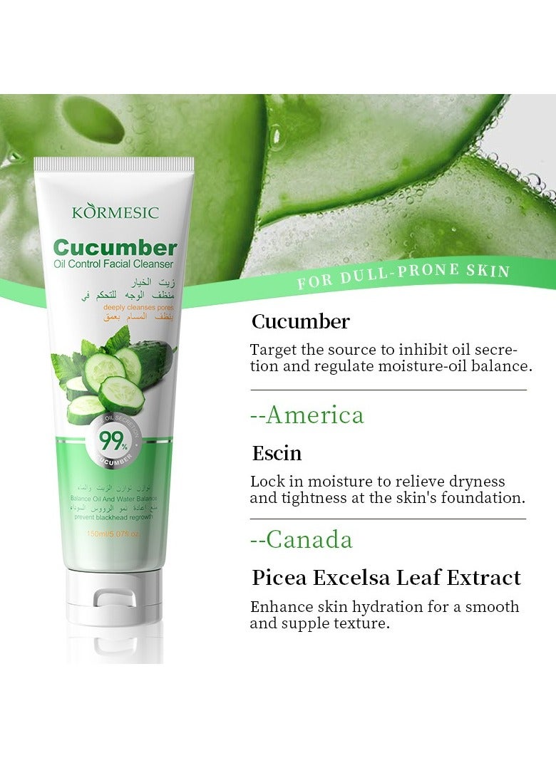 Kormesic زيت الخيار-منظف الوجه-منعش وتنظيف لطيف 150 مل - Image 3