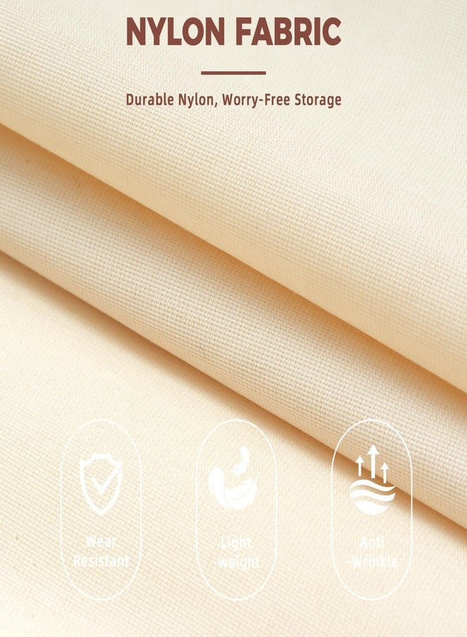 باجيل مجموعة باجيل المكونة من 6 مكعبات ضغط خفيفة الوزن مع قائمة تعبئة، حقائب تنظيم قابلة للتوسيع ومقاومة للتمزق للسفر، بيج - Image 3