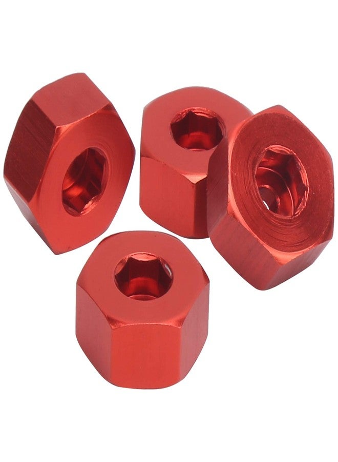 Dilwe RC Hex Combiner, Wheel Hub Hex Adapter 5mm to 12mm Combiner Available for WPL D12 1/10 RC Model Trucks(Red) - Image 4