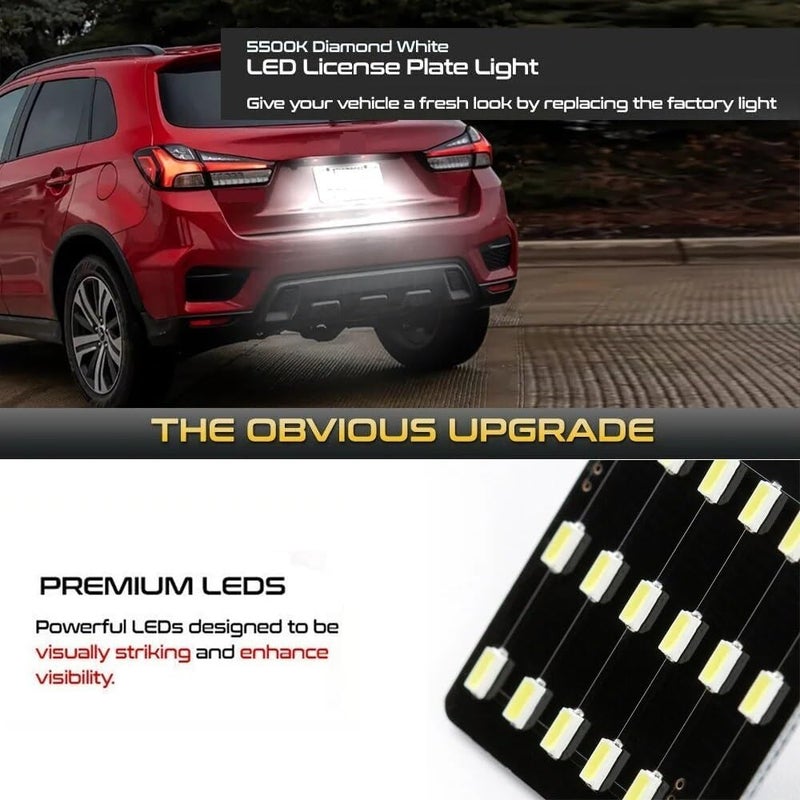 QASULER LED License Plate Lights for Mitsubishi - Image 3