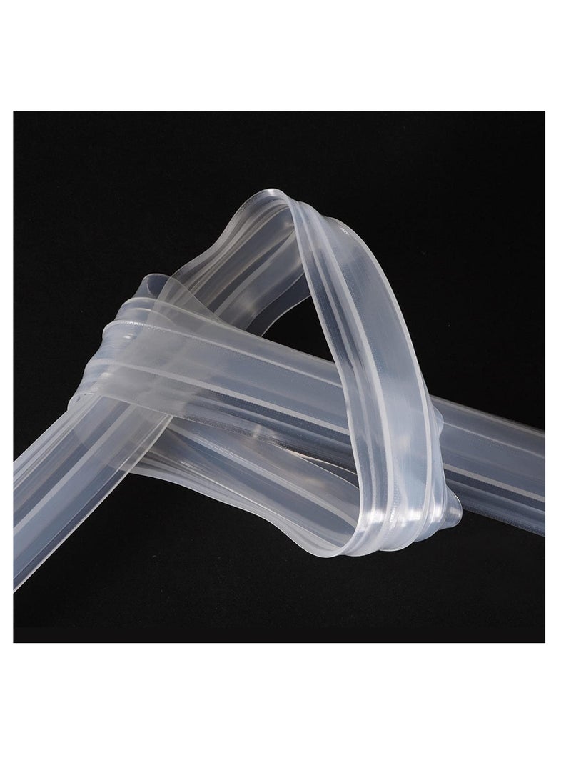 SYOSI Glass Door Seal Strip, Frameless Glass Shower Door Sweep, Door Bottom Side/Corner Side Seal Strip Seal Rubber, Stop Shower Leaks and Create a Water Barrier, 10mm Thickness, 5M Length Corner Type  - Image 4