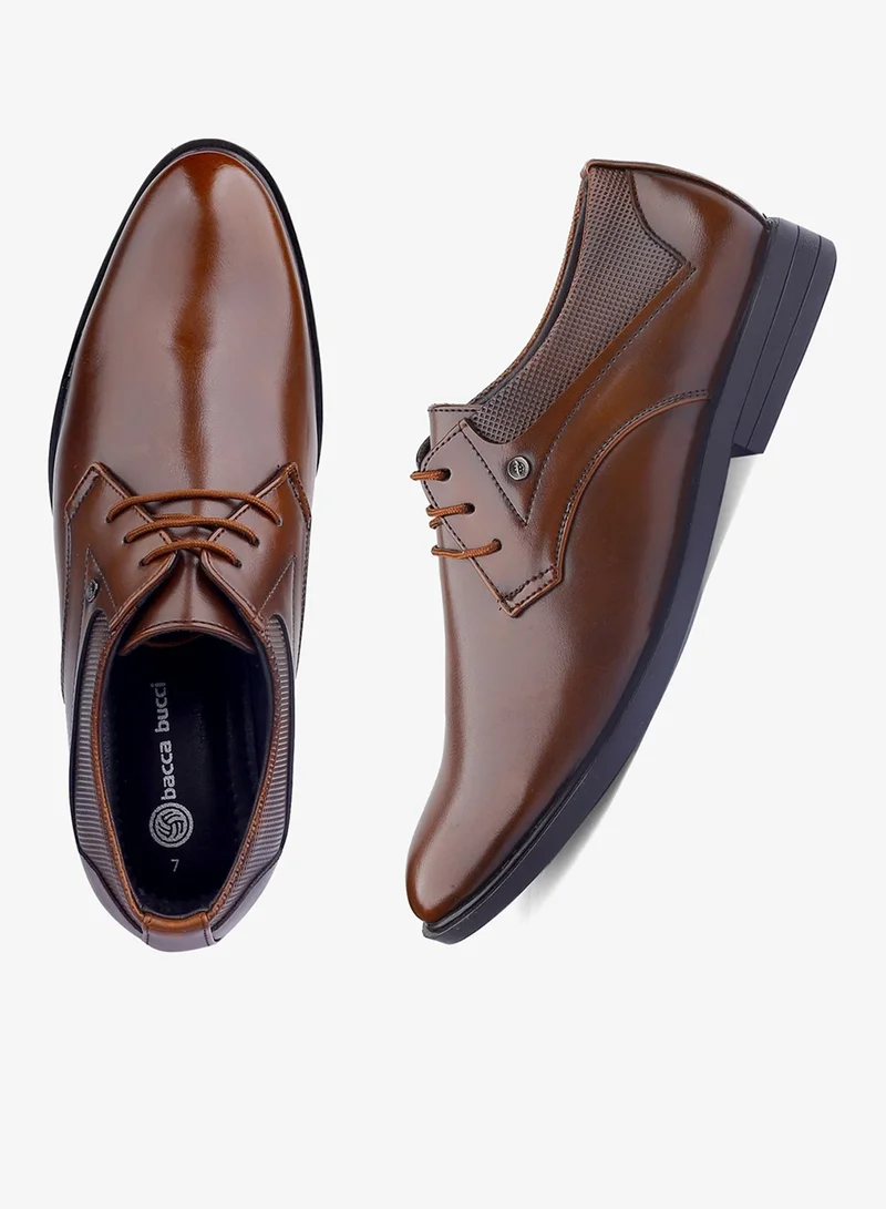Bacca Bucci Brown RICHMOND Formal Shoes with Superior Comfort for Men | Best Price UAE