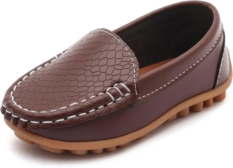 LONSOEN Soft Slip-On Loafers for Kids - Image 1