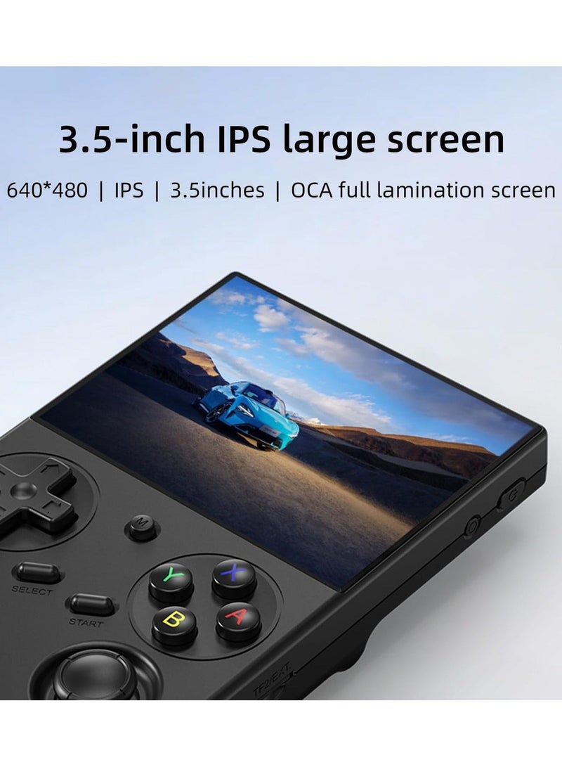 Anbernic RG35XX Pro Retro Handheld Game Console , RG 35XXPro Support HDMI TV Output 5G WiFi Bluetooth 4.2 , 3.5 Inch IPS Screen Linux System Preloaded 4353 Games 3200mAh Battery(Black-New) - Image 3