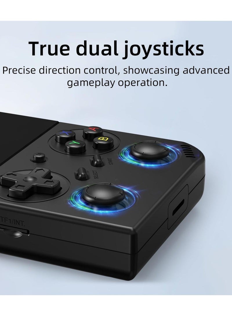 Anbernic RG35XX Pro Retro Handheld Game Console , RG 35XXPro Support HDMI TV Output 5G WiFi Bluetooth 4.2 , 3.5 Inch IPS Screen Linux System Preloaded 4353 Games 3200mAh Battery(Black-New) - Image 4