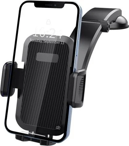 بولهاموبيل Polham In-Car Glovebox Telescopic Extendable Phone Holder, Ultra Sturdy Holder with V Type Suction Cup