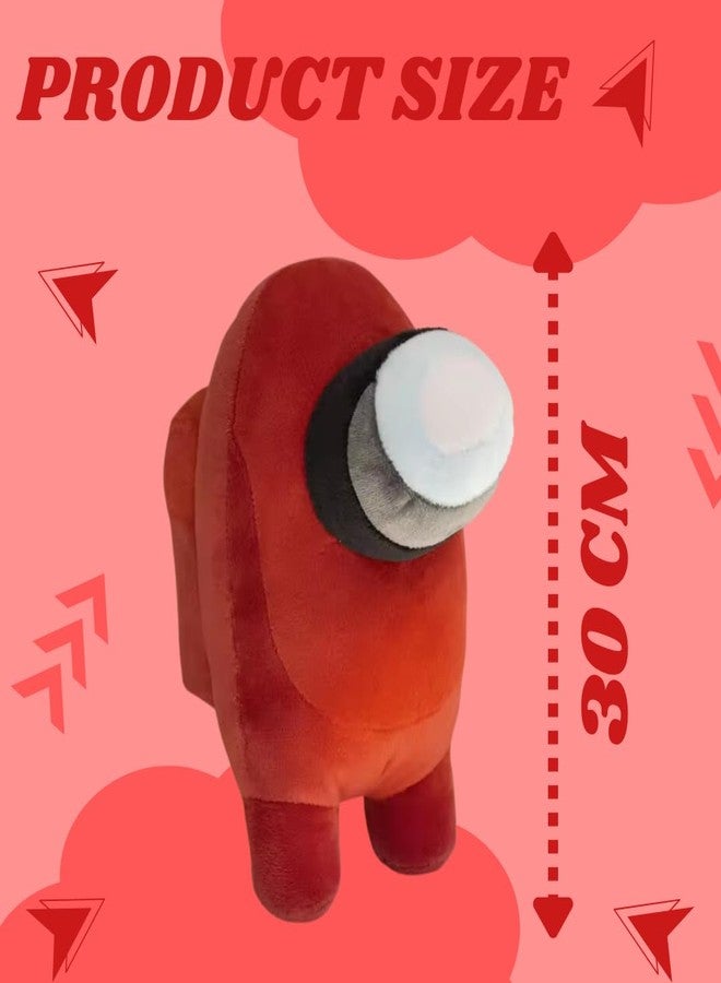 TechMax Solution لعبة قطيفة على شكل كائن فضائي أحمر ذو عين كبيرة من TechMax Solution - Image 2