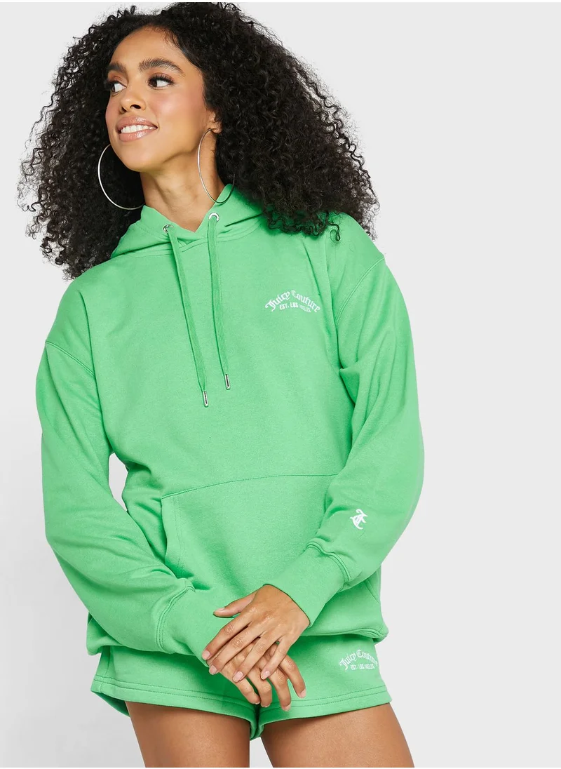 Juicy Couture Logo Pocket Detail Hoodie