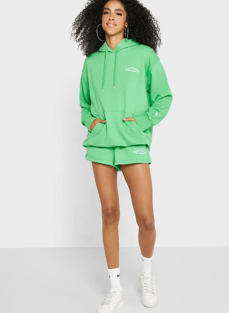 Juicy Couture Logo Pocket Detail Hoodie